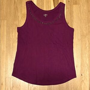 LOFT Purple Women's Top M